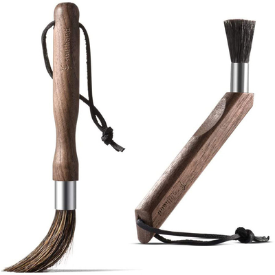 Moedor de café natural Cleaning Brush For do café da madeira da noz Barista