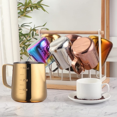 Ouro Barista essencial de aço inoxidável Tools Coffee Picher 350ml /12oz