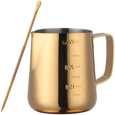 Ouro Barista essencial de aço inoxidável Tools Coffee Picher 350ml /12oz