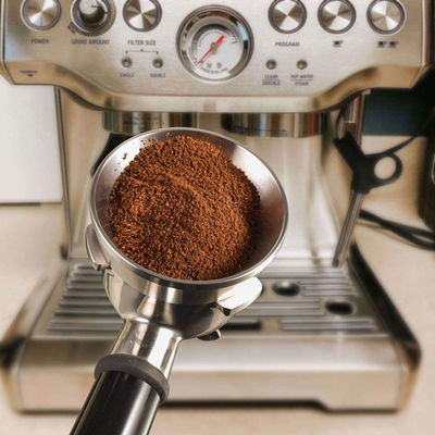 Café de aço inoxidável que dosa o café do anel 54mm que dosa o funil