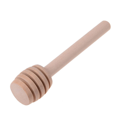 Utensílios de bambu Honey Sticks Dipper de madeira da cozinha do favo de mel de 3 polegadas