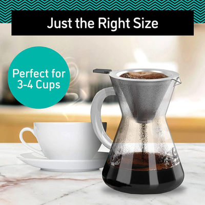 Cervejeiro essencial moderno Pour Over Set 14Oz de Barista Tools Drip Coffee