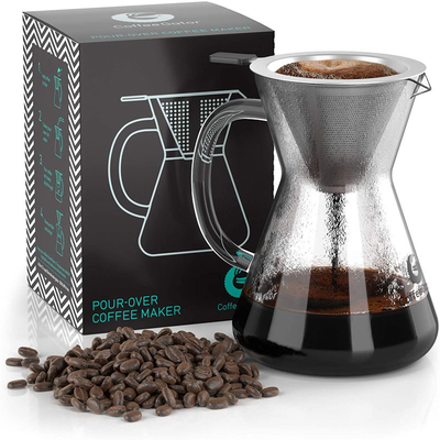 Cervejeiro essencial moderno Pour Over Set 14Oz de Barista Tools Drip Coffee