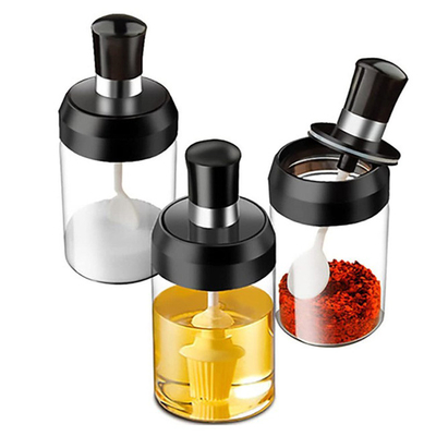 a cozinha Sugar Salt Spice Storage Containers range com colher