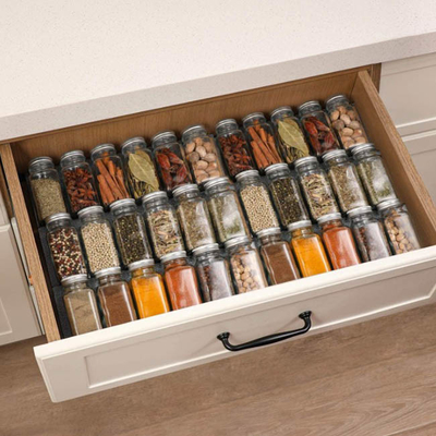 frasco de tempero da especiaria de vidro de 4oz 24pcs ajustado com tampão hermético