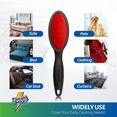 O dobro tomou partido roupa mágica do fiapo a escova do rolo que do removedor do cabelo para a roupa cobre o tapete