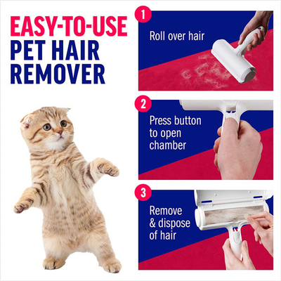 Rolo sustentável plástico de nylon do fiapo da pele do animal de estimação e do removedor do fiapo para o tapete do sofá