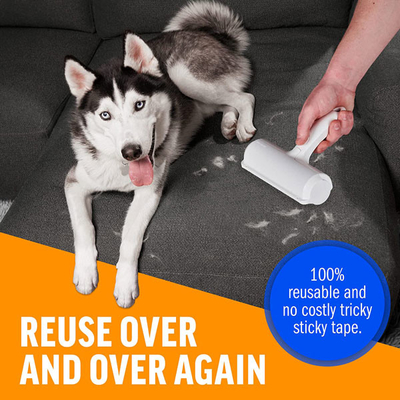 Rolo sustentável plástico de nylon do fiapo da pele do animal de estimação e do removedor do fiapo para o tapete do sofá