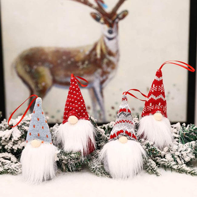 Gnomos feitos a mão do luxuoso dos ornamento do Natal de Dia das Bruxas para a árvore do Xmas