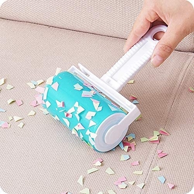 Rolo longo ajustável plástico do removedor do cabelo da roupa do fiapo do punho para Cat Dog Clothes