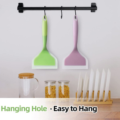 Da cozinha espátula de borracha da aleta da panqueca do silicone da vara não resistente ao calor
