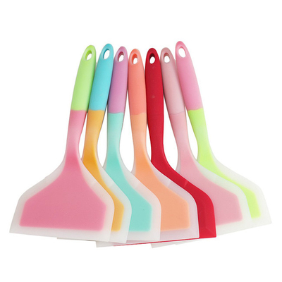 Da cozinha espátula de borracha da aleta da panqueca do silicone da vara não resistente ao calor