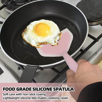 Da cozinha espátula de borracha da aleta da panqueca do silicone da vara não resistente ao calor