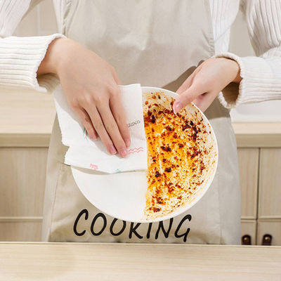 Toalhas de prato descartável da cozinha reusáveis para a limpeza do agregado familiar