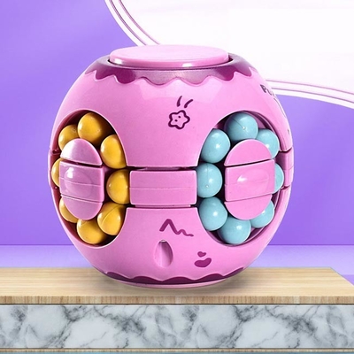 Cubo dois de Toy Decompression Puzzle Magic Bean do giroscópio da ponta do dedo em um