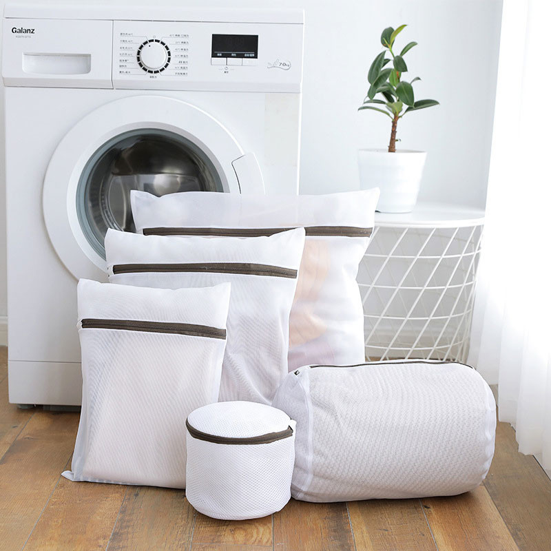 Malha de nylon do saco da lavagem da lavanderia do filtro dos produtos plásticos brancos dos eletrodomésticos de Microfiber